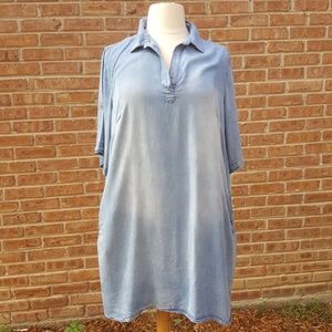 Velvet Heart Chambray Denim Dress Size 2X